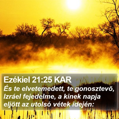 Ezékiel 21:25 KAR Bible Verse Image