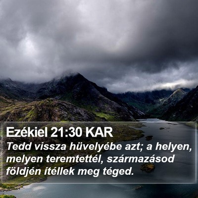 Ezékiel 21:30 KAR Bible Verse Image