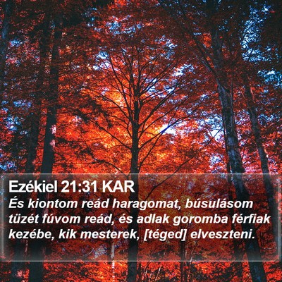Ezékiel 21:31 KAR Bible Verse Image