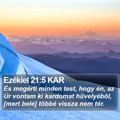 Ezékiel 21:5 KAR Bible Verse Image