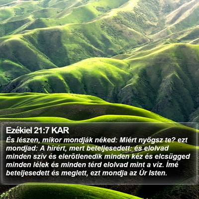 Ezékiel 21:7 KAR Bible Verse Image