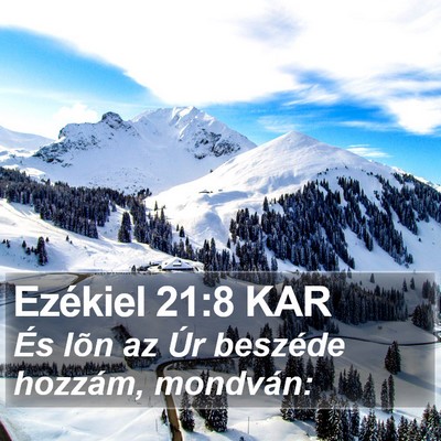 Ezékiel 21:8 KAR Bible Verse Image
