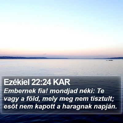 Ezékiel 22:24 KAR Bible Verse Image