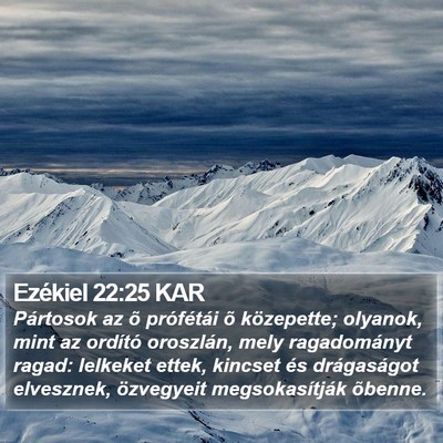 Ezékiel 22:25 KAR Bible Verse Image