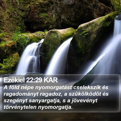 Ezékiel 22:29 KAR Bible Verse Image