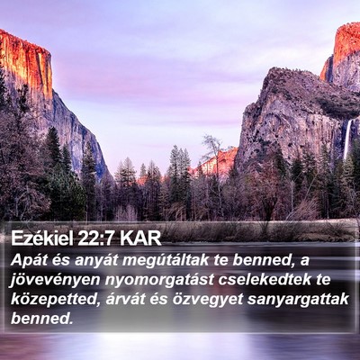 Ezékiel 22:7 KAR Bible Verse Image