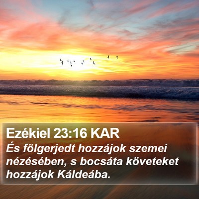 Ezékiel 23:16 KAR Bible Verse Image