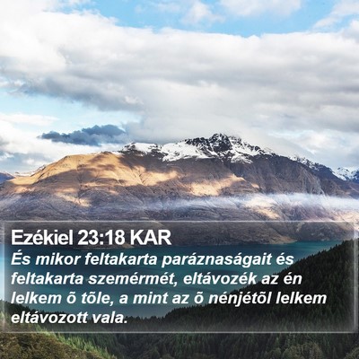 Ezékiel 23:18 KAR Bible Verse Image