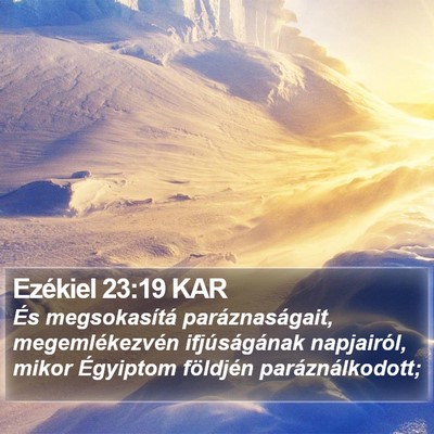 Ezékiel 23:19 KAR Bible Verse Image