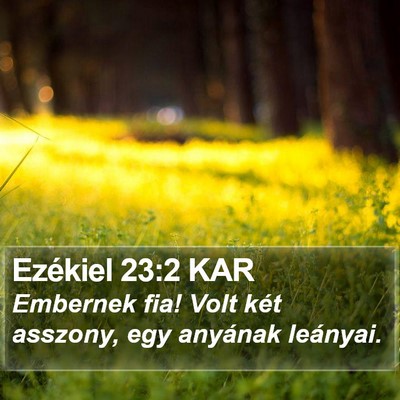 Ezékiel 23:2 KAR Bible Verse Image