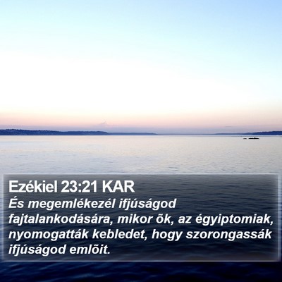 Ezékiel 23:21 KAR Bible Verse Image