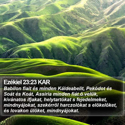 Ezékiel 23:23 KAR Bible Verse Image