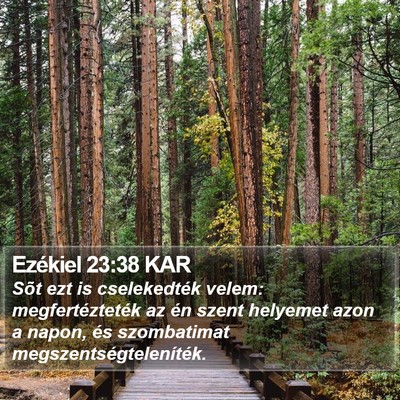 Ezékiel 23:38 KAR Bible Verse Image