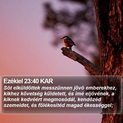 Ezékiel 23:40 KAR Bible Verse Image