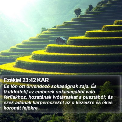 Ezékiel 23:42 KAR Bible Verse Image