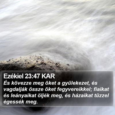 Ezékiel 23:47 KAR Bible Verse Image