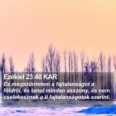 Ezékiel 23:48 KAR Bible Verse Image