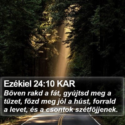 Ezékiel 24:10 KAR Bible Verse Image