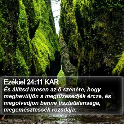 Ezékiel 24:11 KAR Bible Verse Image