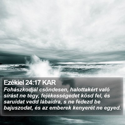 Ezékiel 24:17 KAR Bible Verse Image