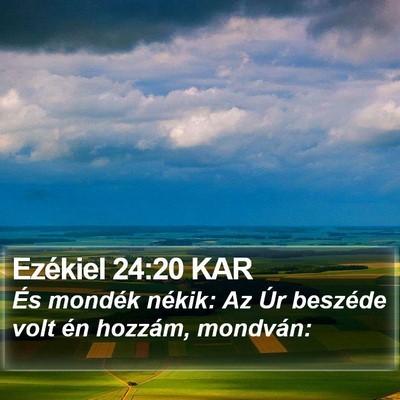 Ezékiel 24:20 KAR Bible Verse Image