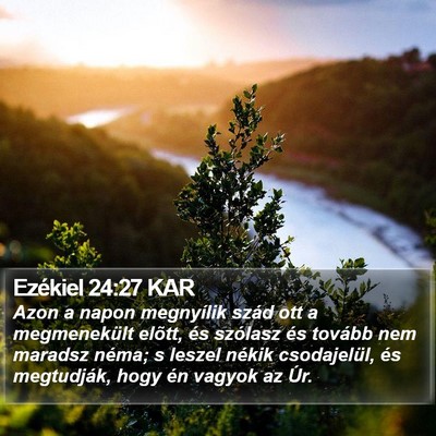 Ezékiel 24:27 KAR Bible Verse Image