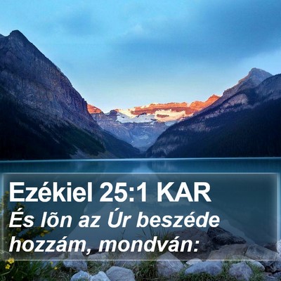 Ezékiel 25:1 KAR Bible Verse Image
