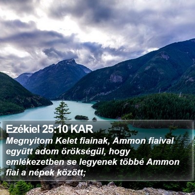 Ezékiel 25:10 KAR Bible Verse Image