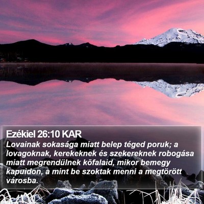 Ezékiel 26:10 KAR Bible Verse Image