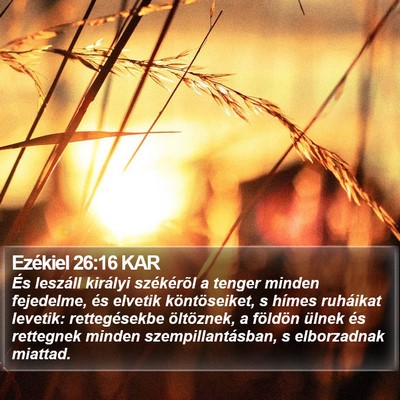 Ezékiel 26:16 KAR Bible Verse Image