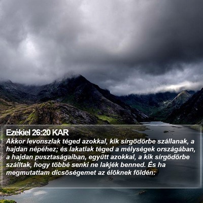 Ezékiel 26:20 KAR Bible Verse Image