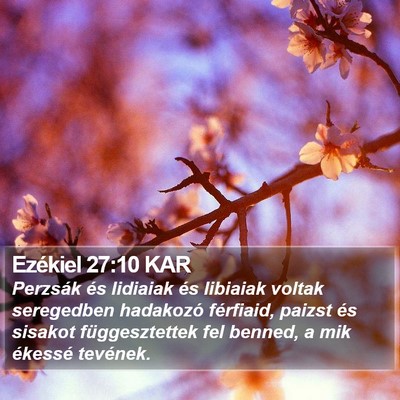 Ezékiel 27:10 KAR Bible Verse Image