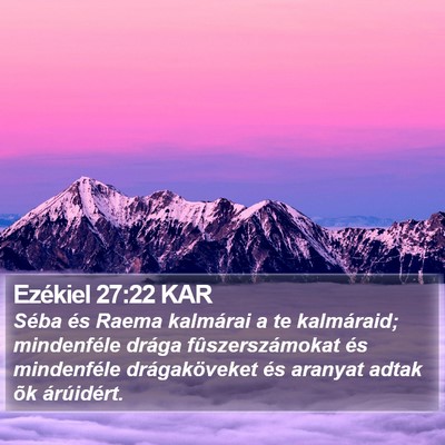 Ezékiel 27:22 KAR Bible Verse Image