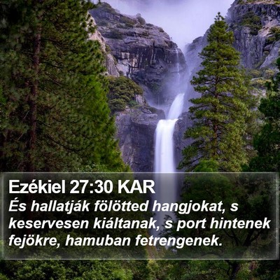 Ezékiel 27:30 KAR Bible Verse Image