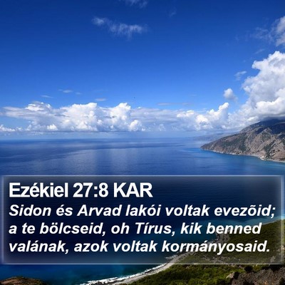 Ezékiel 27:8 KAR Bible Verse Image