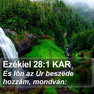 Ezékiel 28:1 KAR Bible Verse Image