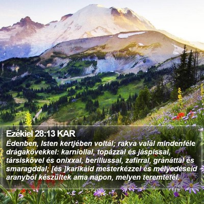 Ezékiel 28:13 KAR Bible Verse Image