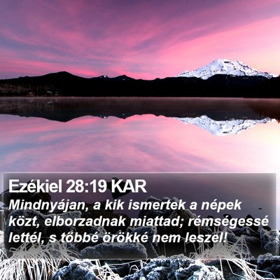 Ezékiel 28:19 KAR Bible Verse Image