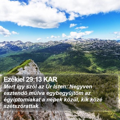 Ezékiel 29:13 KAR Bible Verse Image