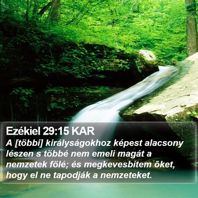 Ezékiel 29:15 KAR Bible Verse Image