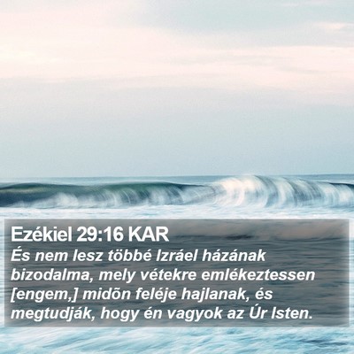 Ezékiel 29:16 KAR Bible Verse Image