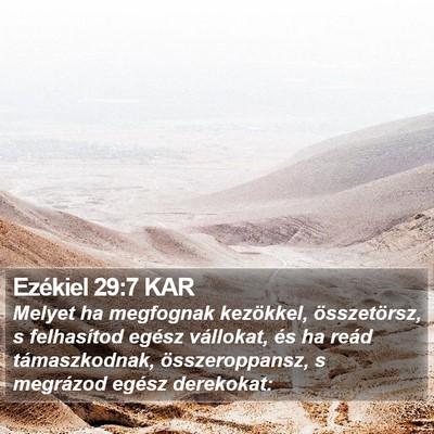 Ezékiel 29:7 KAR Bible Verse Image