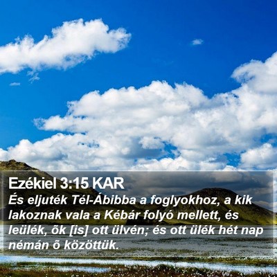 Ezékiel 3:15 KAR Bible Verse Image