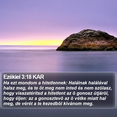 Ezékiel 3:18 KAR Bible Verse Image