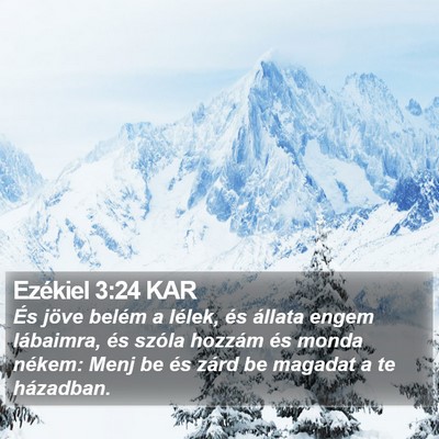 Ezékiel 3:24 KAR Bible Verse Image