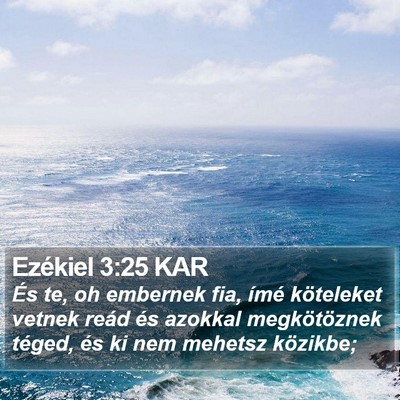 Ezékiel 3:25 KAR Bible Verse Image