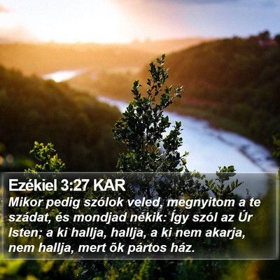Ezékiel 3:27 KAR Bible Verse Image