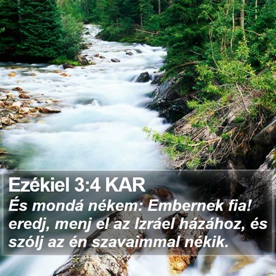 Ezékiel 3:4 KAR Bible Verse Image