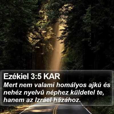 Ezékiel 3:5 KAR Bible Verse Image