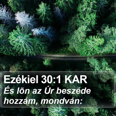 Ezékiel 30:1 KAR Bible Verse Image
